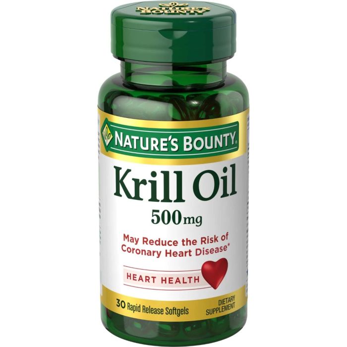 Krill Oil 500mg Softgels 30Ct