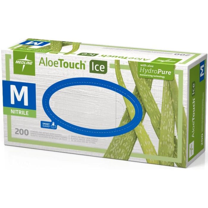 Medline Aloetouch Ice Nitrile Exam Gloves Shop All