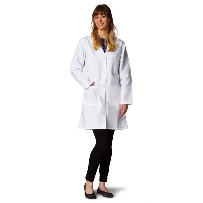 Medline Women's Classic StaffLength Lab Coat Size 8