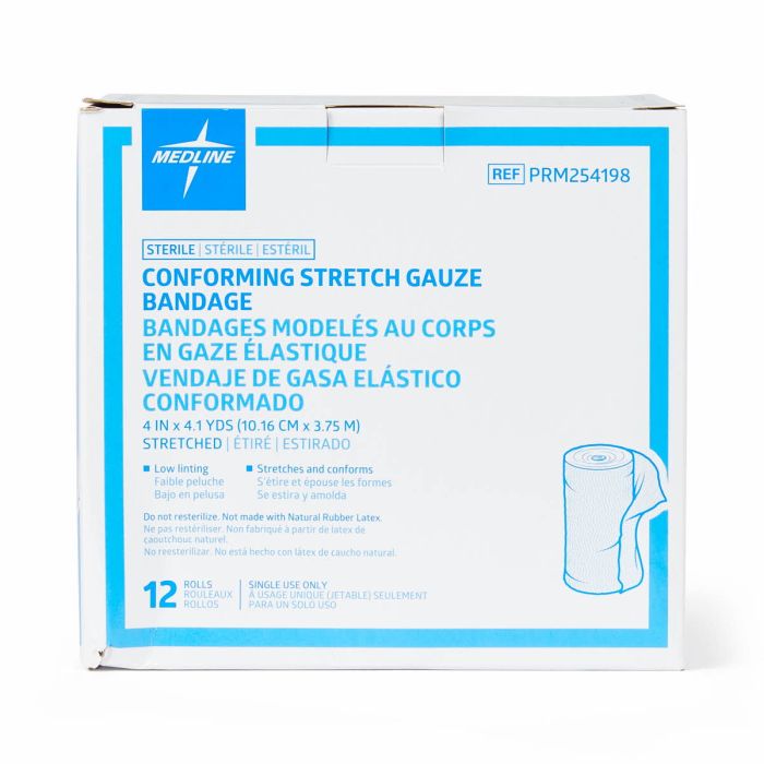 Medline Sterile Conforming Stretch Gauze Bandages
