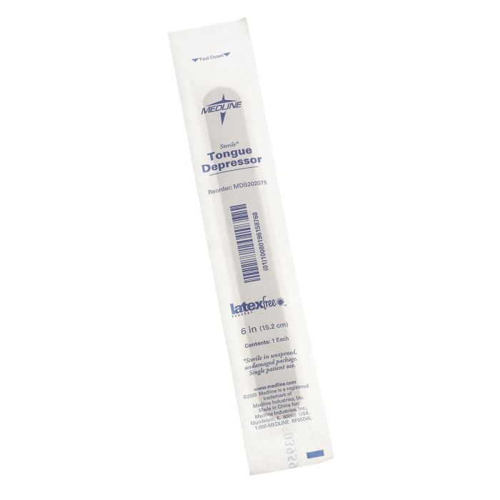 Medline Sterile 6in Tongue Depressor 1000Ct