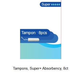 Super Absorbency Tampons 8Ct