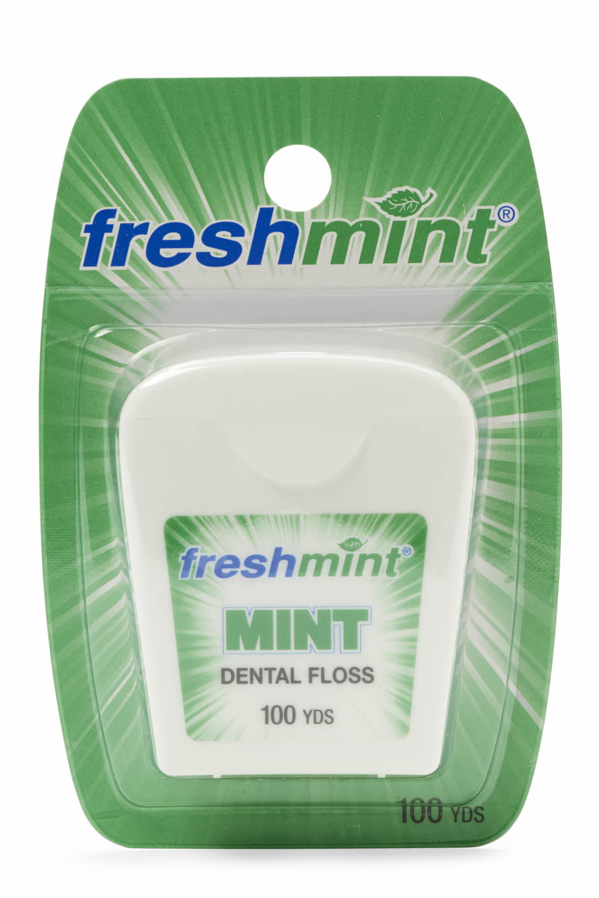 Freshmint Waxed Mint Dental Floss 100yd