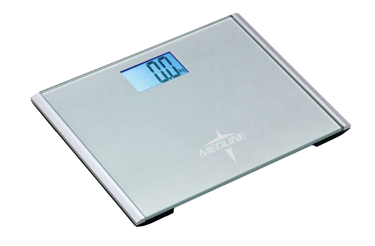 Medline Digital Step-On Bathroom Scale 440lb Cap 1Ct