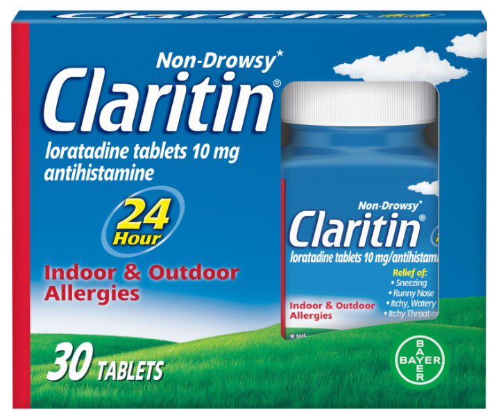 Claritin 24-Hour Antihistamine Allergy Tablet 10mg 30Ct