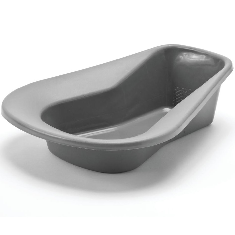 Medline Graphite Color Stack-A-Pan Bedpan 1Ct