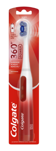 Colgate 360 Power Battery Powered Toothbrush 1Ct