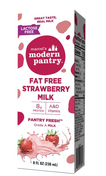 Lactose Free Fat Free Straw Milk 8oz 27Ct