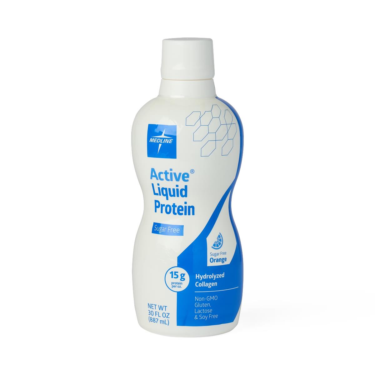 Medline Active Liquid Protein Sugar-Free Orange 30oz 1Ct