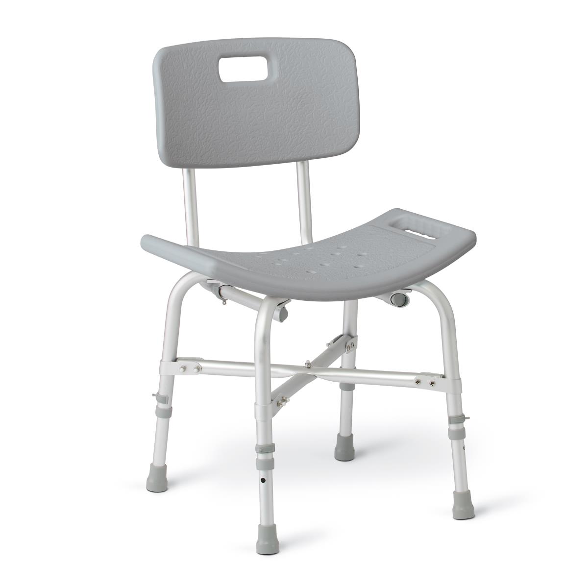 Medline Heavy Duty Bariatric Shower Chair with Back 1Ct