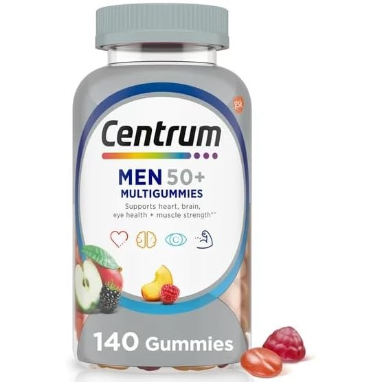 Centrum MultiGummies Men 50+ Multivitamin Supplement 140Ct