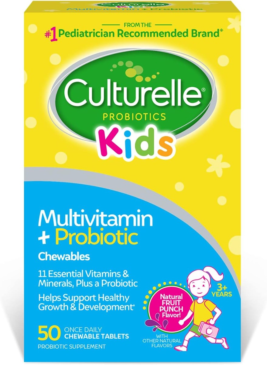Culturele Kids Multivitamin Probiotic Chewable Tablet 50Ct