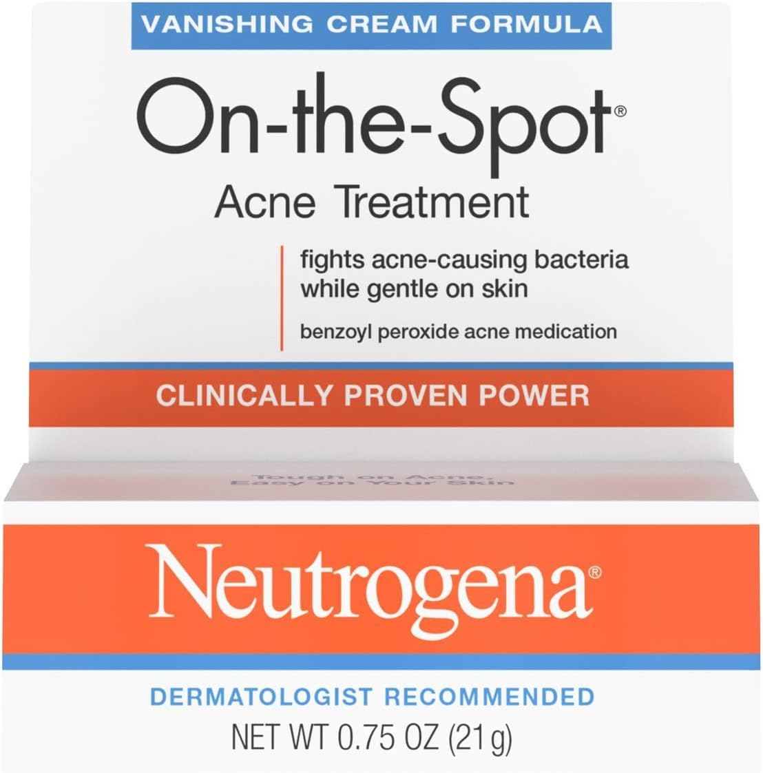 Neutrogena On-The-Spot Acne Treatment Cream 0.75oz 1Ct
