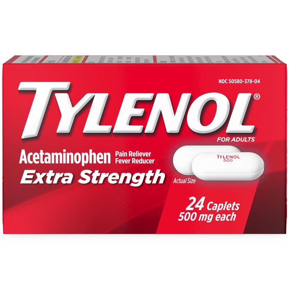 Tylenol Extra Strength Caplets 500mg 24Ct