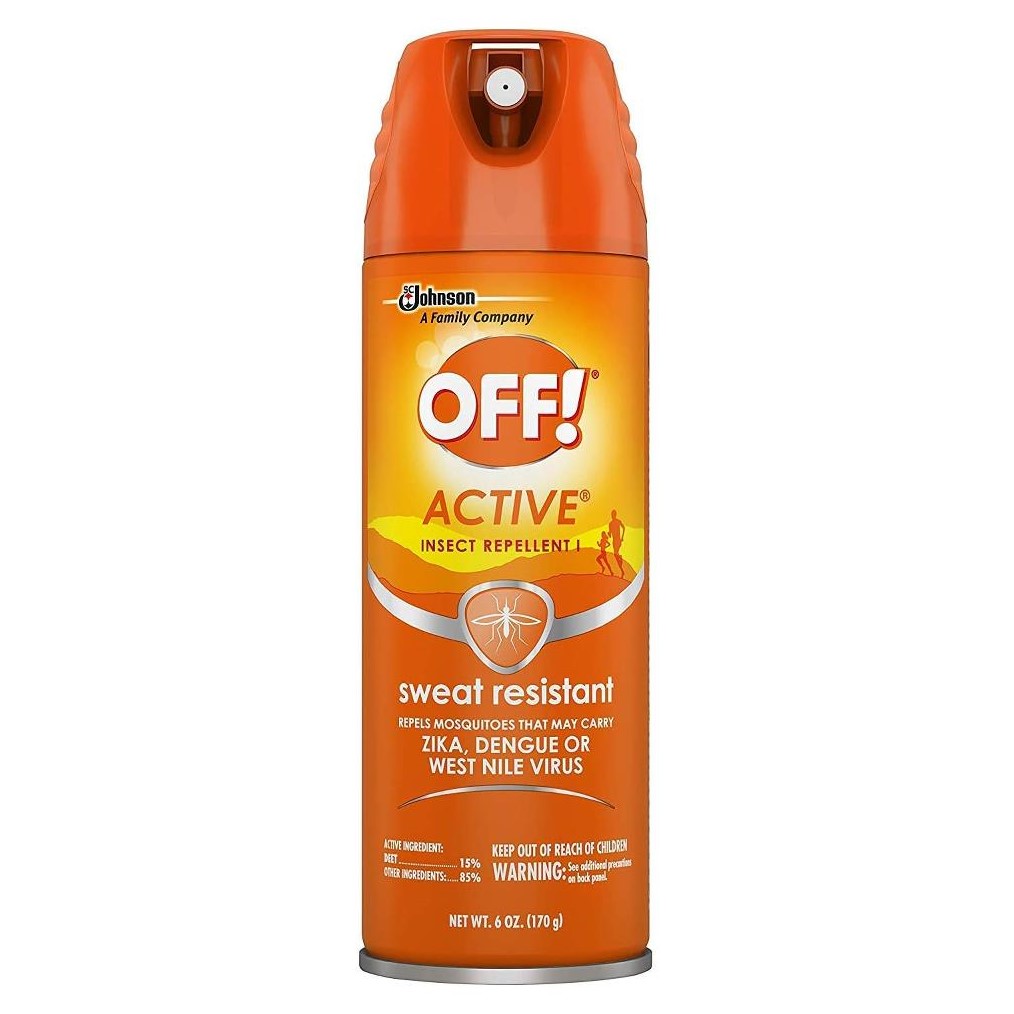 OFF! Active Insect Repellent Spray Sweat Resistant 6oz 1Ct