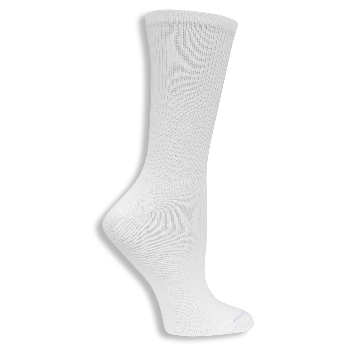 Dr. Scholl's Diabetic Crew Socks White Men's M/L 4Pr