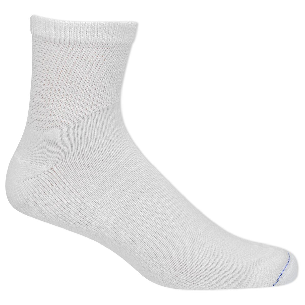 Dr. Scholl's Diabetic Ankle Socks White Men's XL 4Pr