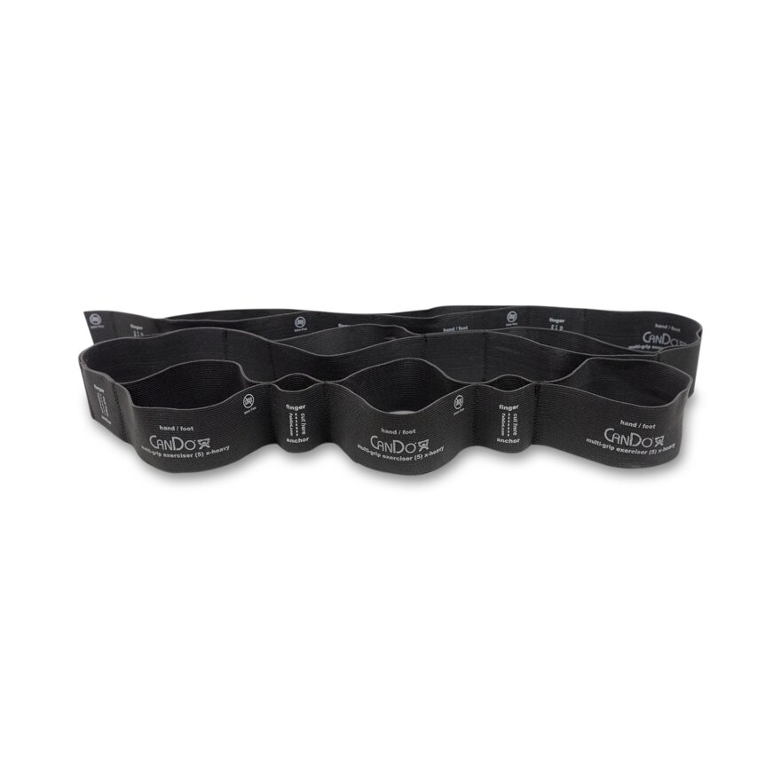 CanDo Black Multi-Grip Exerciser 6ft XHeavy 1Ct