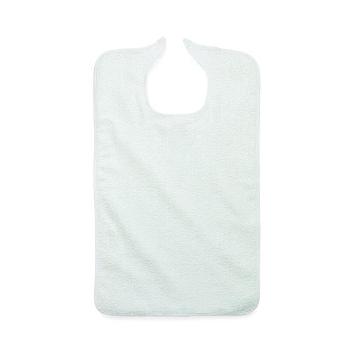 Medline Terry Cloth Bib White 18x30 1Ct