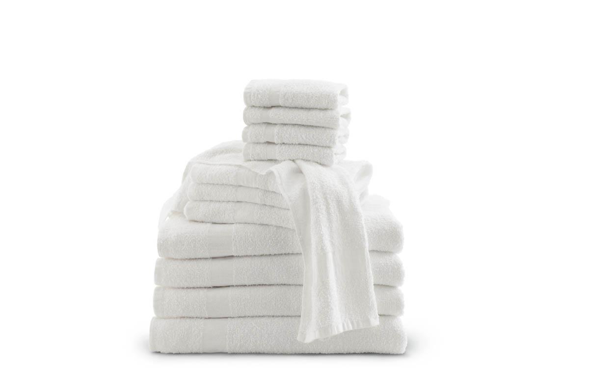 Medline Classic Cotton Terry Hand Towel White 16x27 12Ct