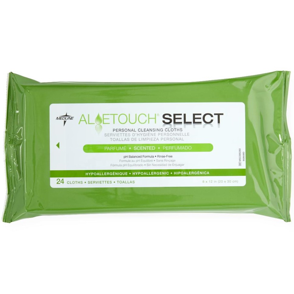 Aloetouch SELECT Premium Wipes 8x12 Scented 24Ct
