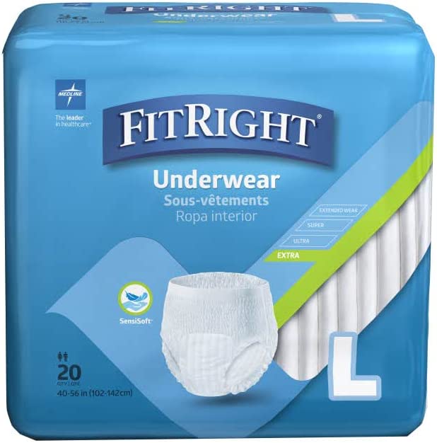 FitRight Extra Disposable Underwear Moderate L 20Ct