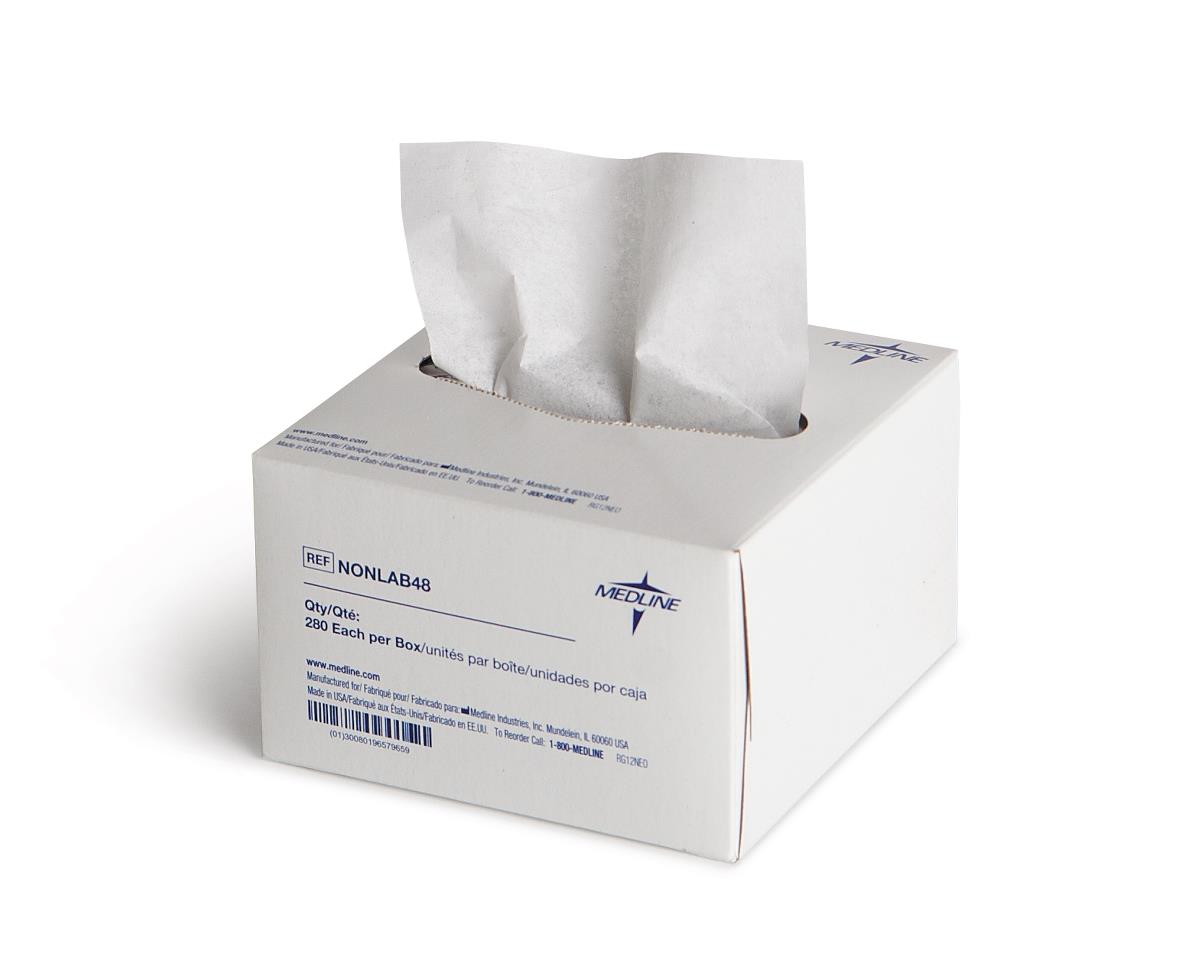 Medline Delicate Task Lab Wipes 4x8 280Ct