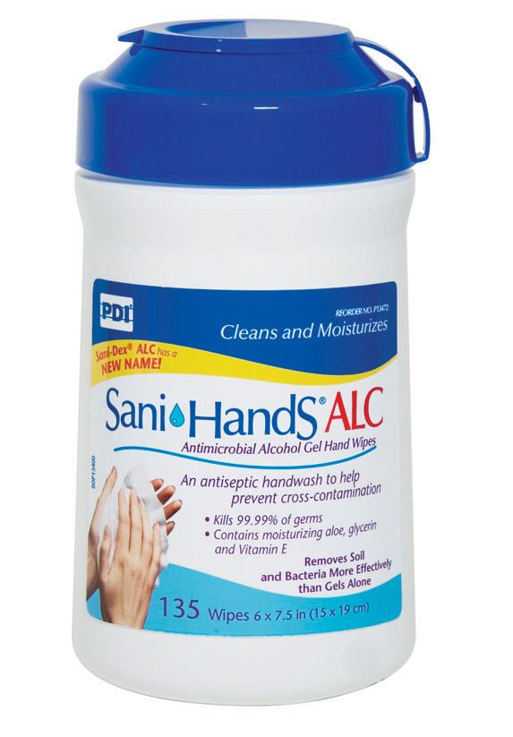 PDI Sani-Hands Instant Hand Sanitizing Wet Wipes 135Ct