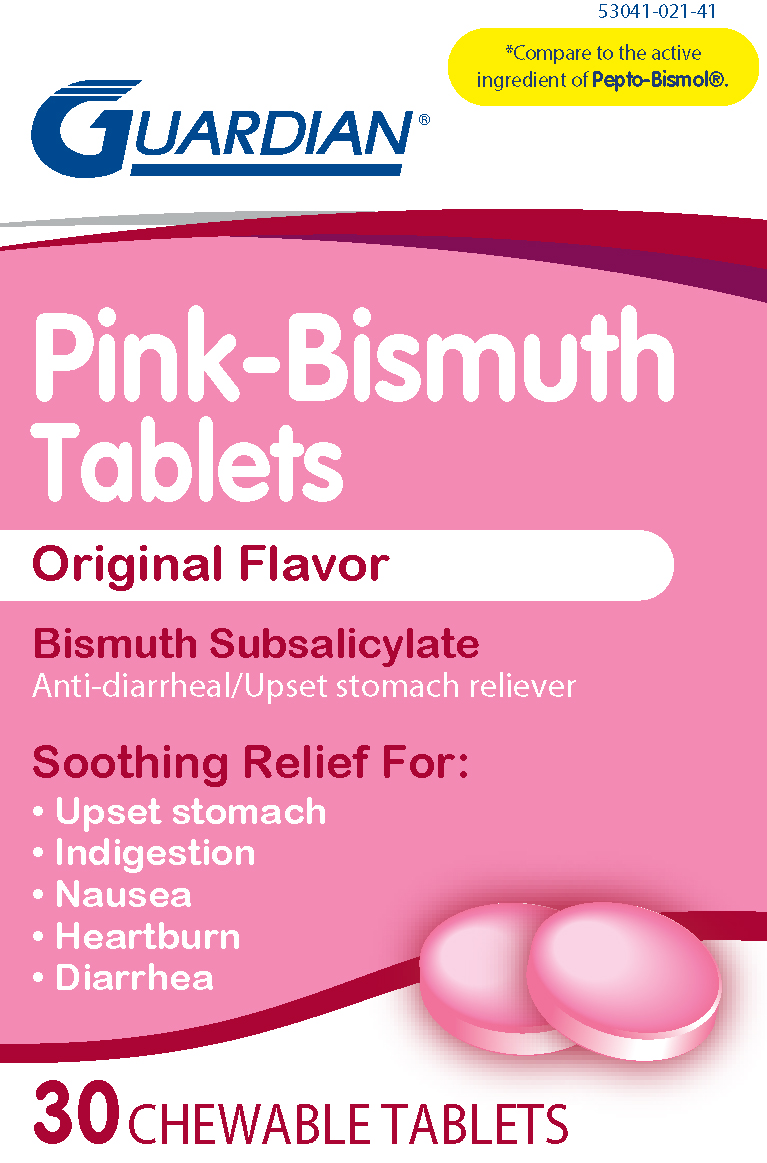 Guardian Pink-Bismuth Upset Stomach Tablet 30Ct