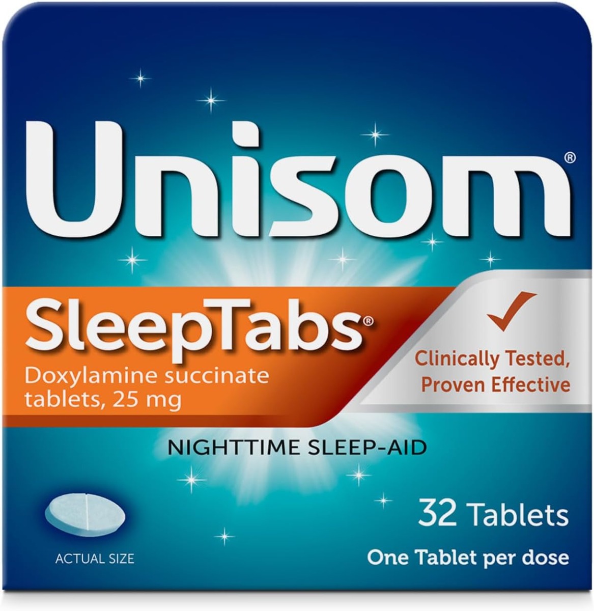 Unisom SleepTabs Nighttime Sleep-Aid 25mg 32Ct