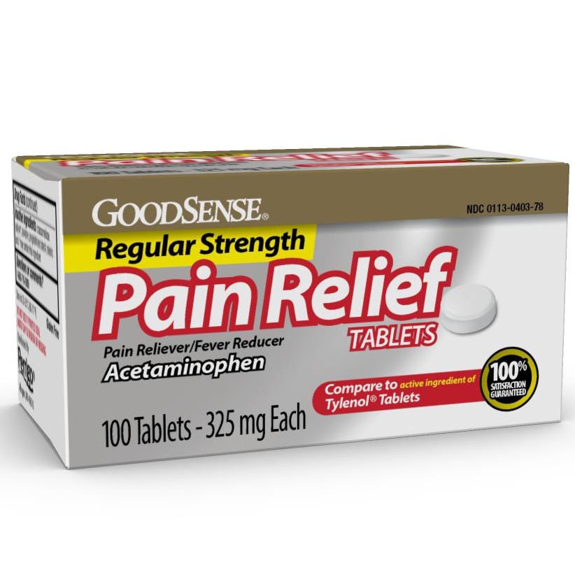 Good Sense Regular Strength Pain Relief 325mg 100Ct