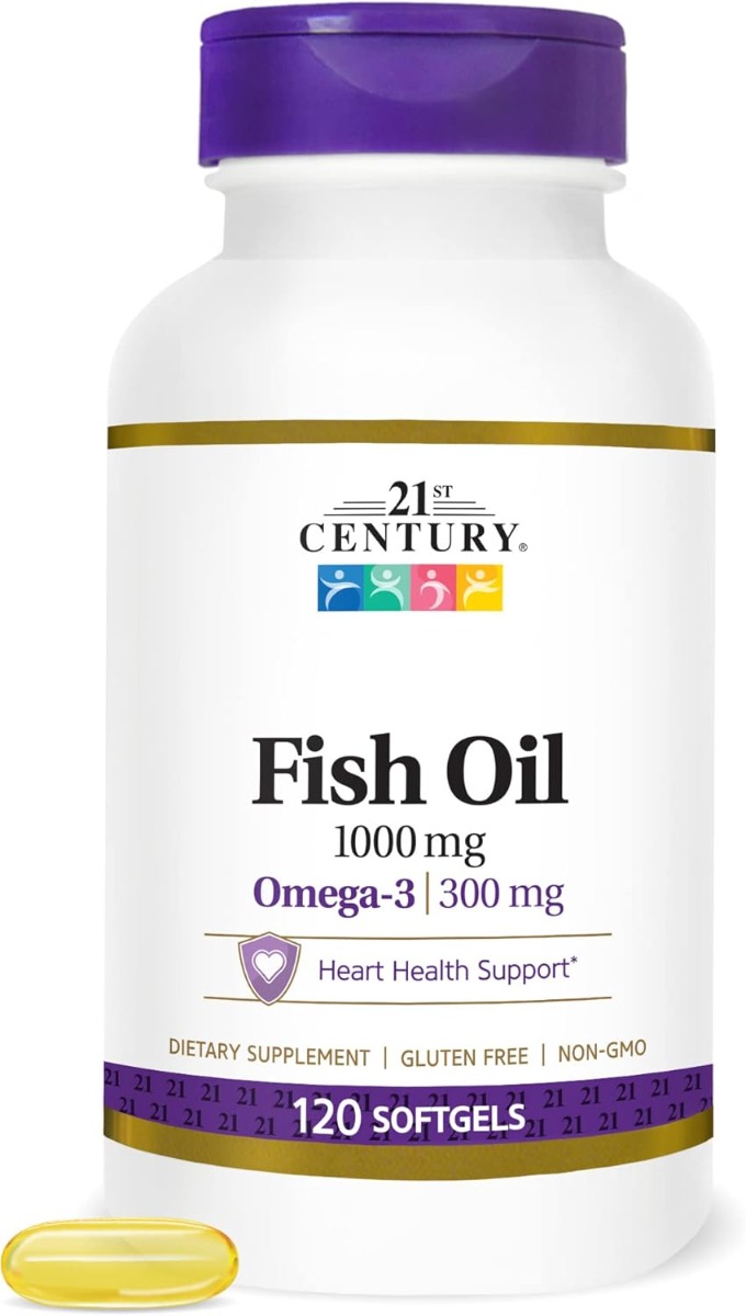 21st Century Fish Oil Rapid Release Softgels 1200mg 120Ct