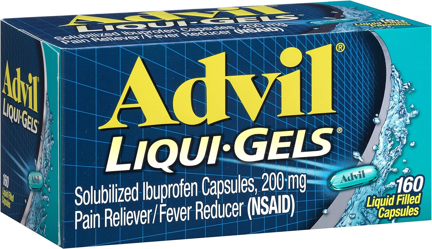 Advil Liqui-Gels Ibuprofen Softgels 200 mg 160Ct