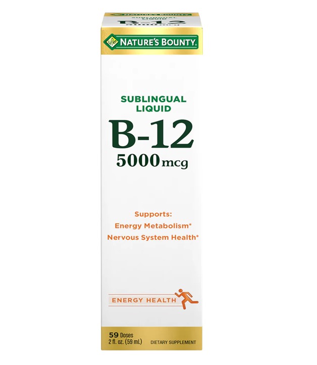 Vitamin B-12 Liquid 5000mcg 2oz 1Ct