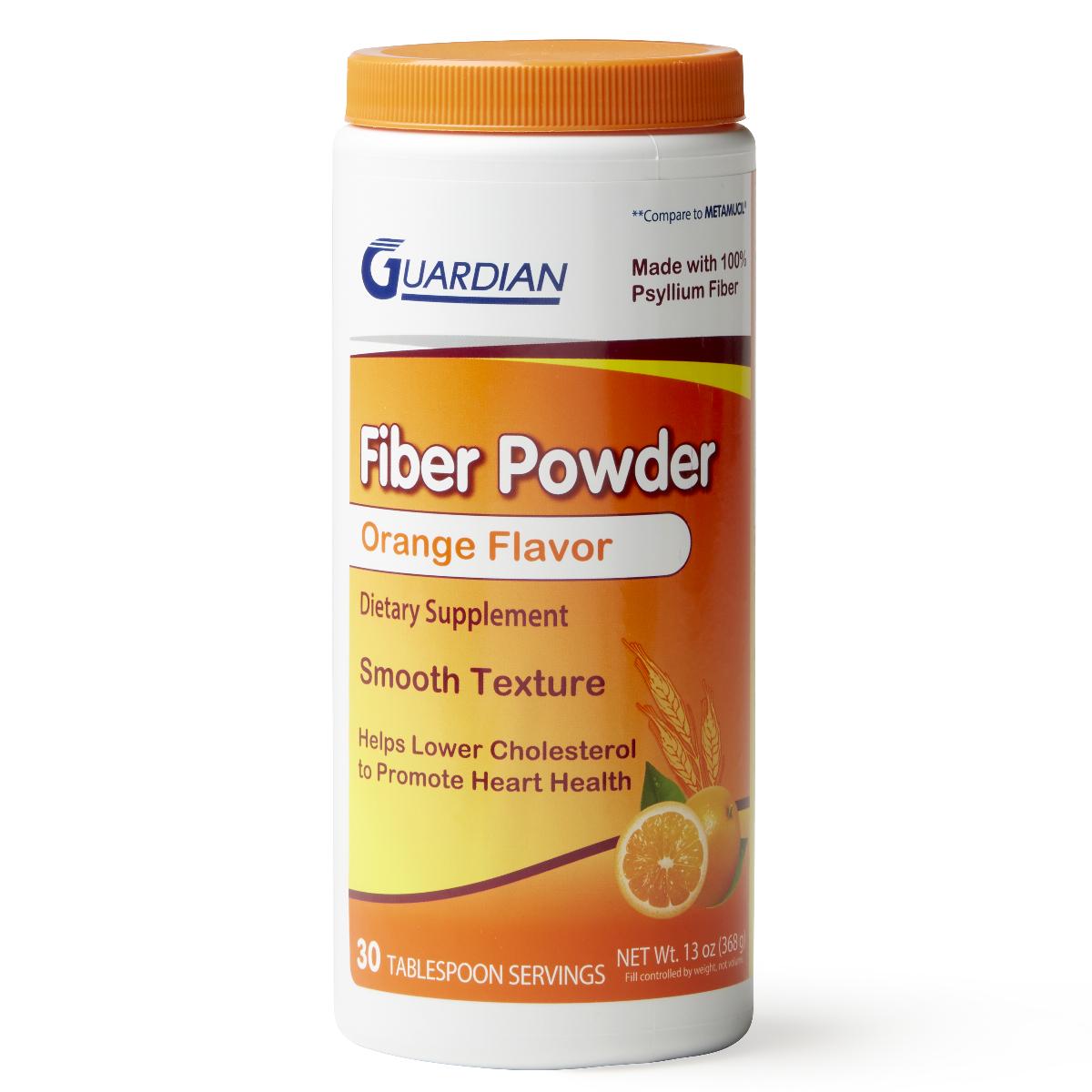 Natural Psyllium Fiber Powder Supplement Orange 13oz 1Ct