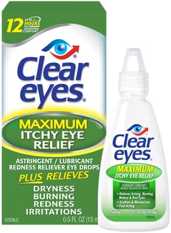 Clear Eyes Max Itchy Eye Relief 0.5oz 1Ct