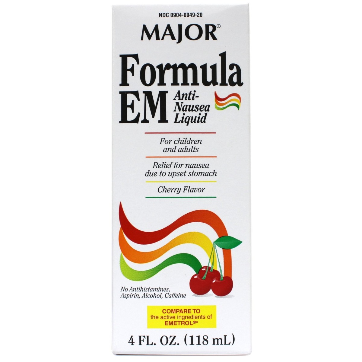 Major Formula EM Anti-Nausea Liquid Cherry 4oz 1Ct
