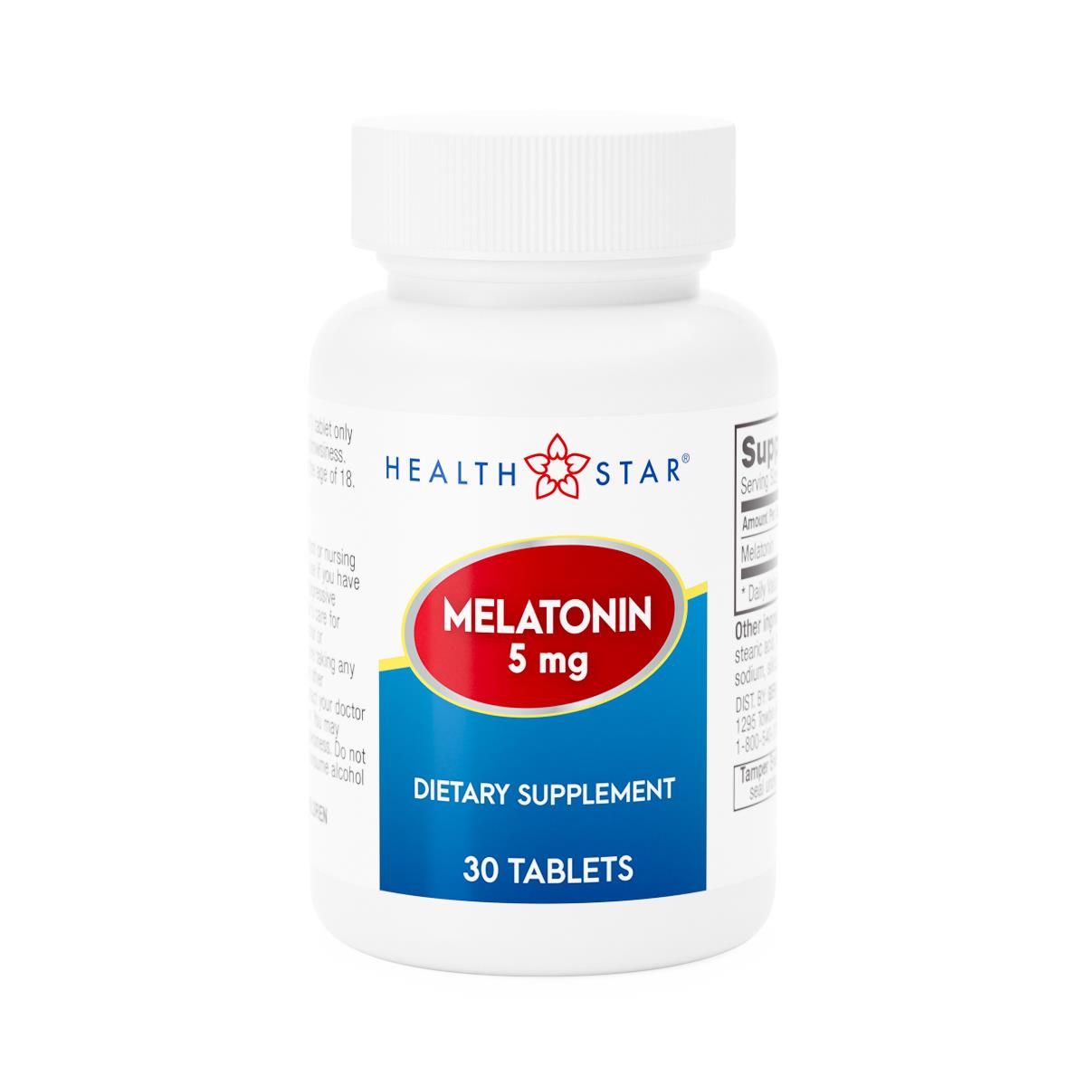 Health Star Melatonin Tablets 5mg 30Ct