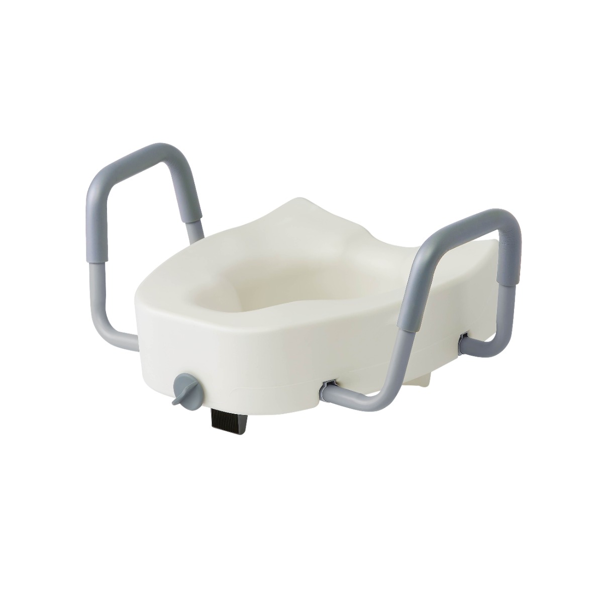 Medline 5in Raised Toilet Seat With Arms/Lock Elongated 1Ct