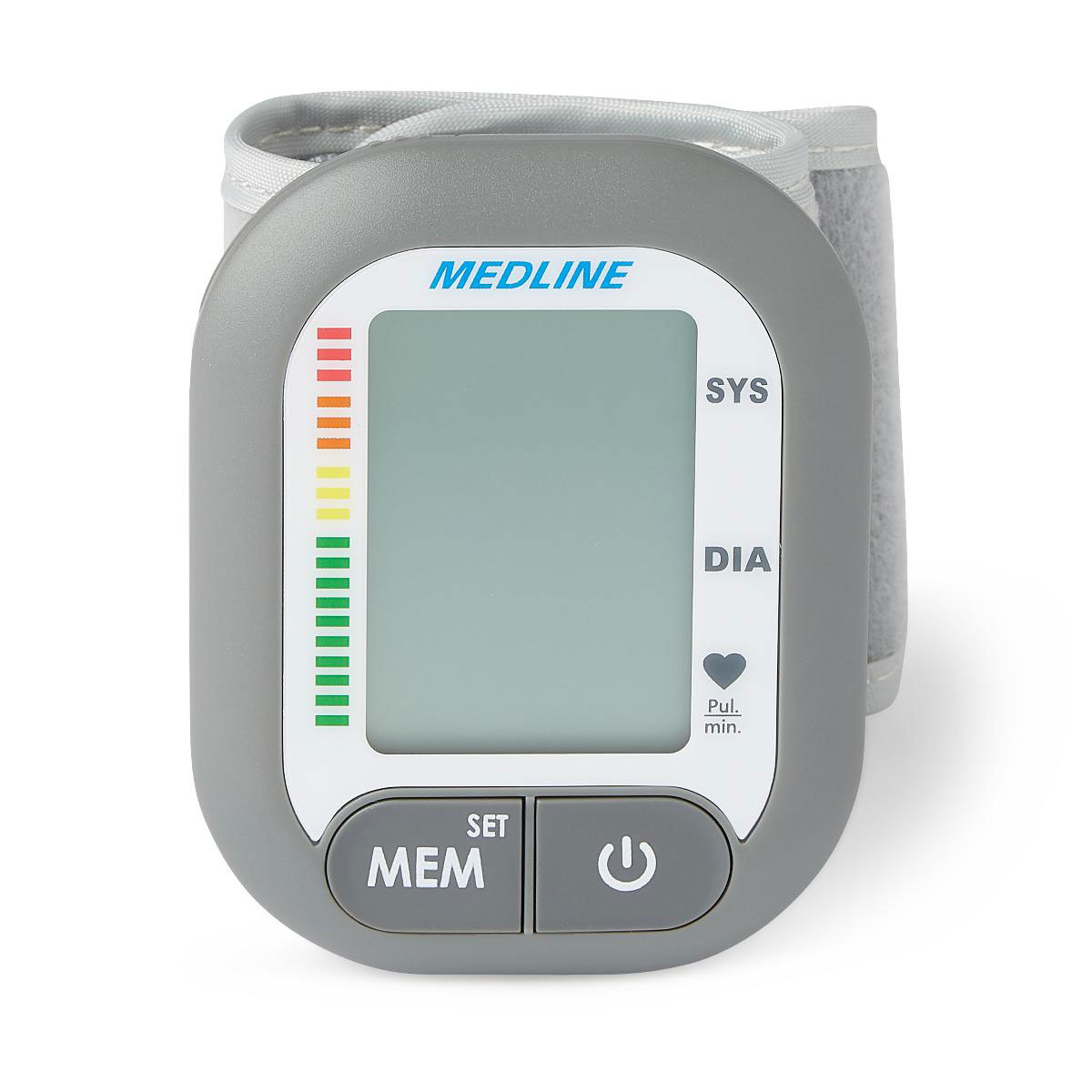 Medline Deluxe Digital Wrist Blood Pressure Monitor 1Ct