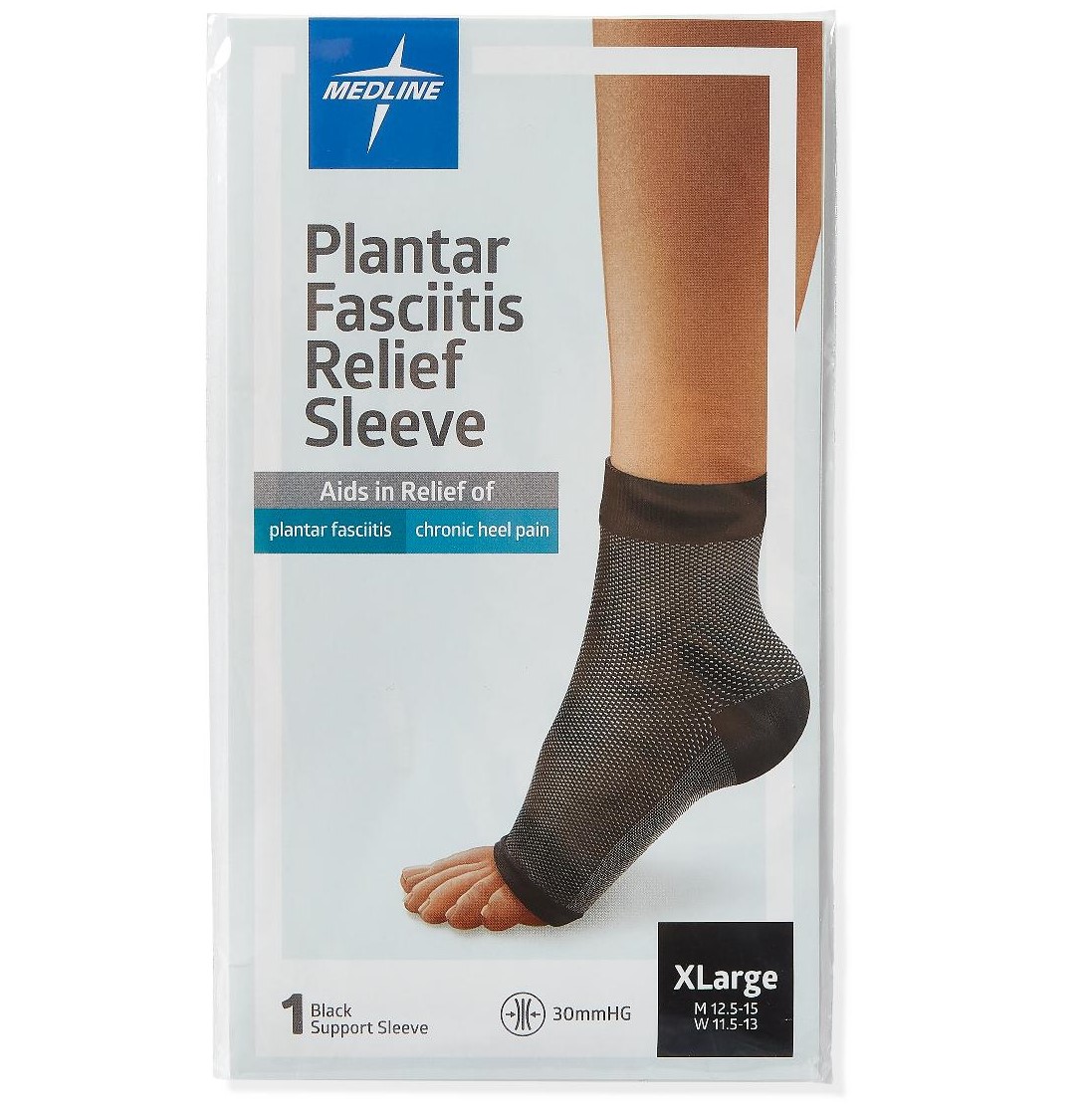 Medline Plantar Fasciitis Relief Sleeve XL 1Ct