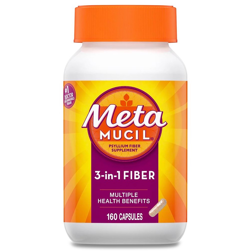 Metamucil Fiber Supplement Capsules 160Ct