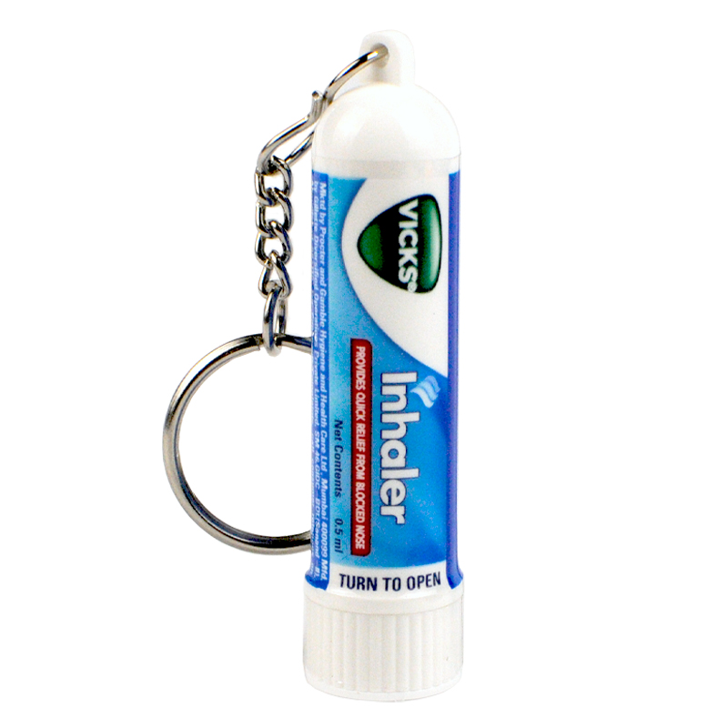 Vicks Non-Medicated Menthol VapoInhaler Travel Keychain 1Ct
