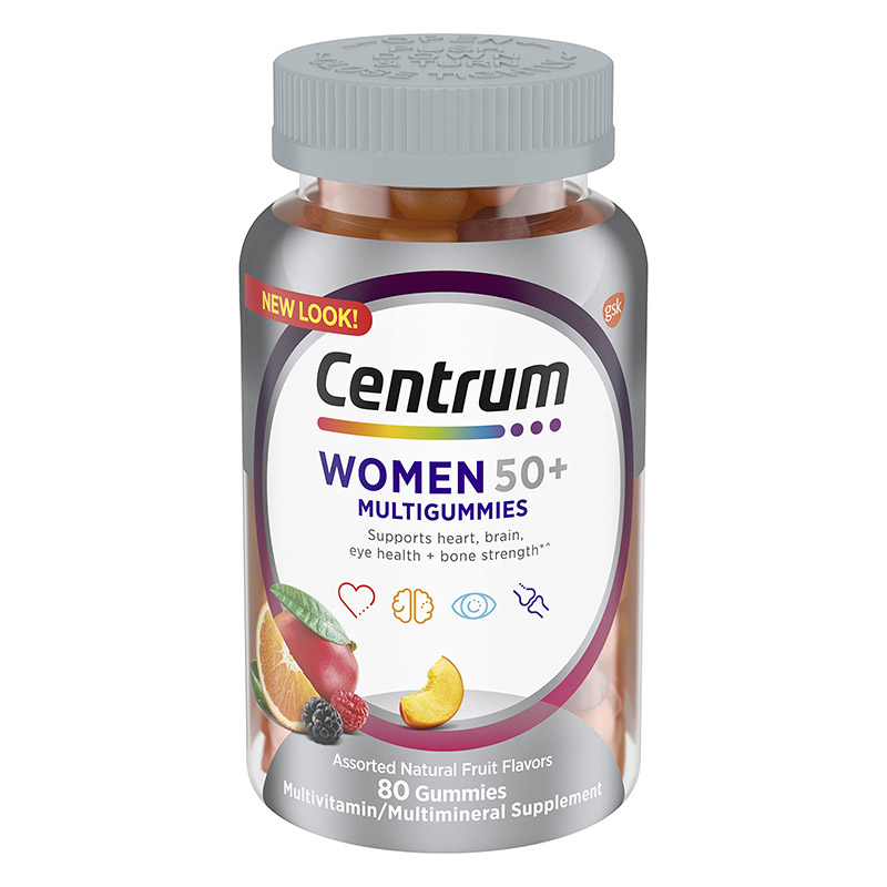 Centrum Women's 50+ Multi-Vitamin Gummies/Tablets