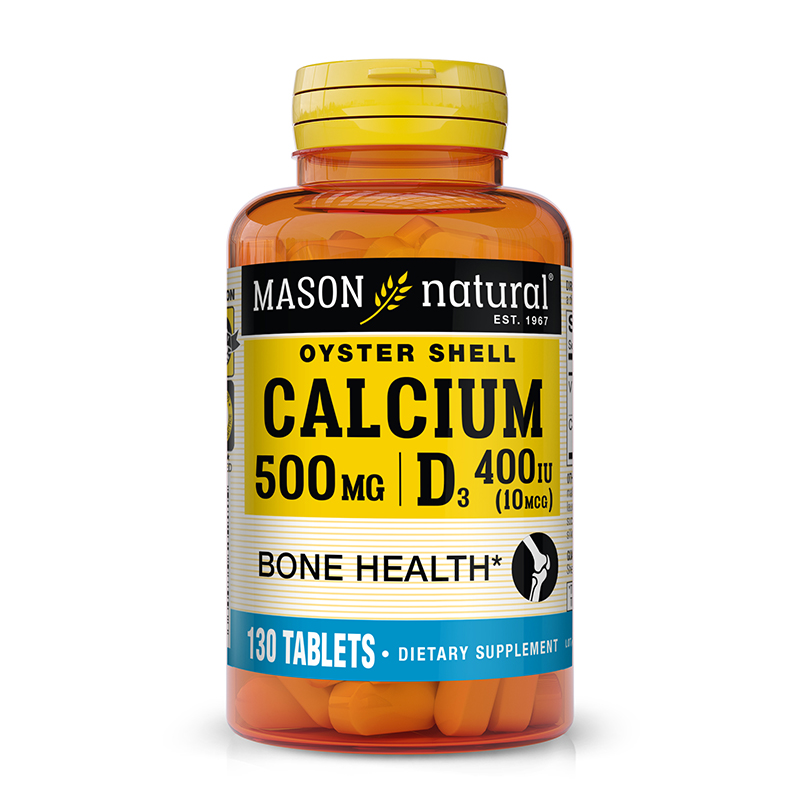 Mason Natural Calcium 500mg w/ Vitamin D3 Tabs