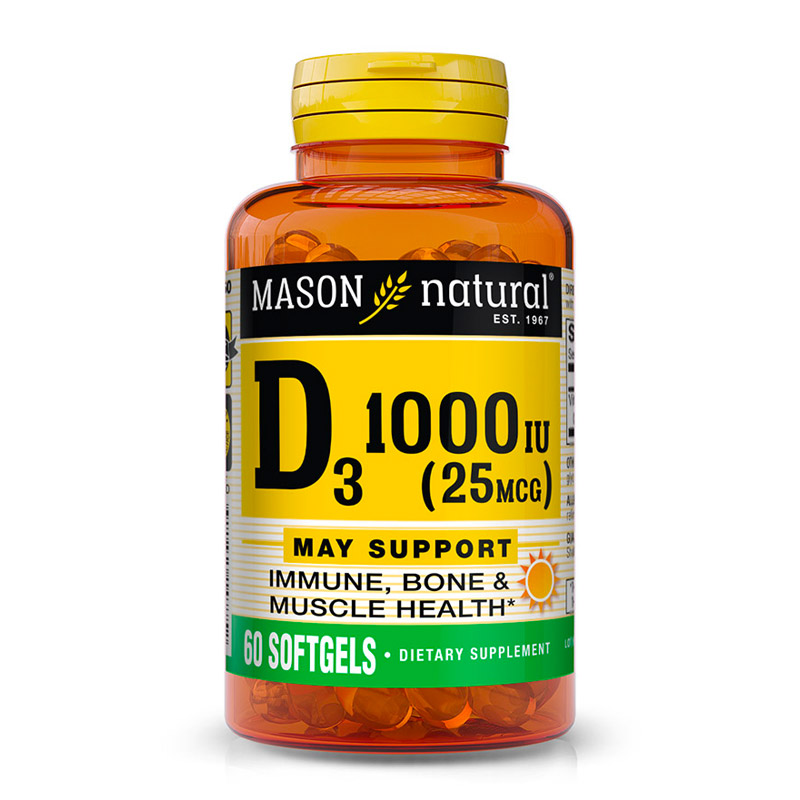 Mason Natural Vitamin D3 Softgels