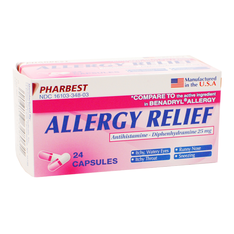 Diphenhydramine Allergy Relief tabs compare to Benadryl