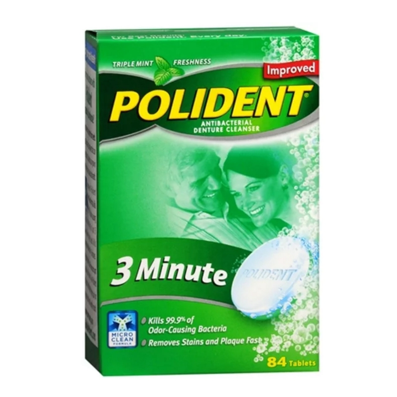 Polident 3-Min Denture Cleanser Tabs