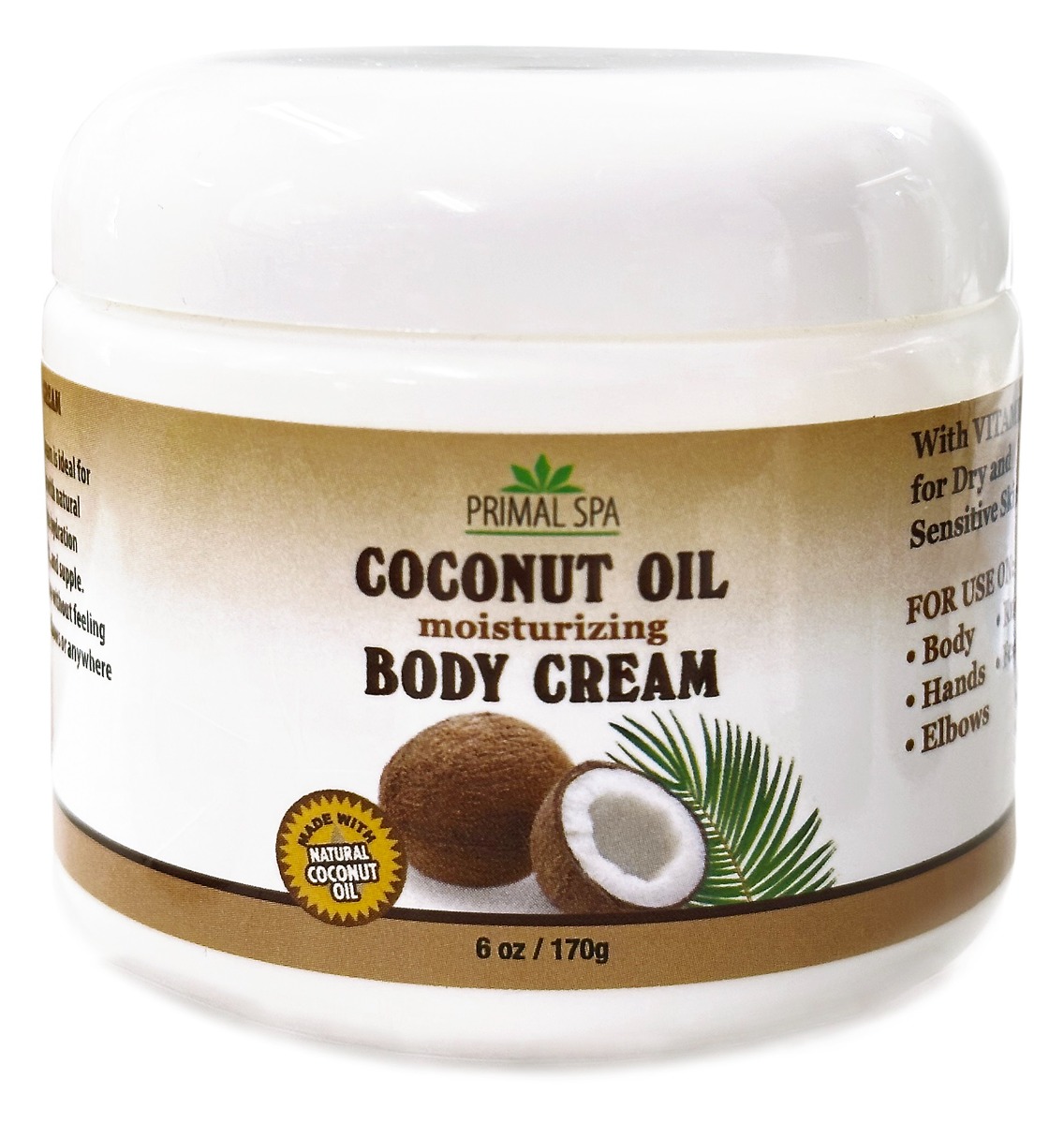 Coconut Oil Body Cream 6oz 1Ct