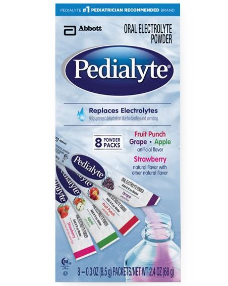Pedialyte Powder Pack Assorted Flavors 8Ct